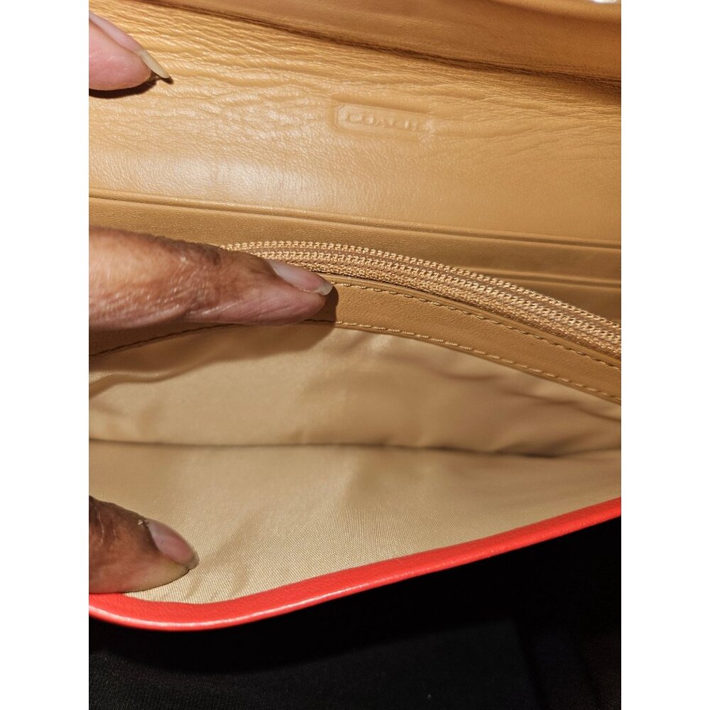 Coach Leather Turn Lock Wallet - Picture 8 of 14